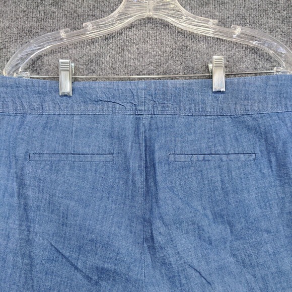 The Limited Women's Chino Shorts Blue Size 10 100% Cotton Slash Pockets - Picture 3 of 11